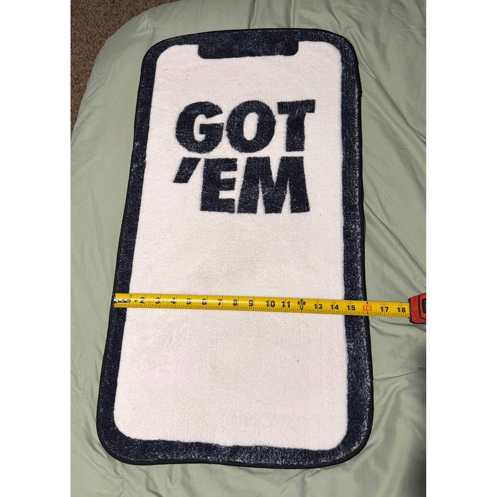 SNKRS Got Em Rug Sneakerhead Home Decor Black White Smartphone Design 32x15
